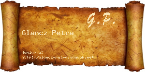 Glancz Petra névjegykártya